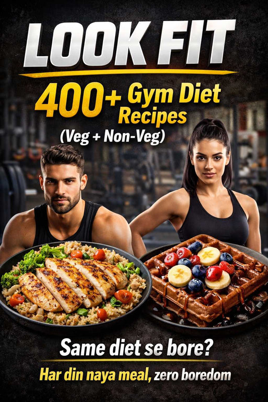 🔥400+ Gym Diet Recipes (Veg + Non-Veg) PDF BOOK.